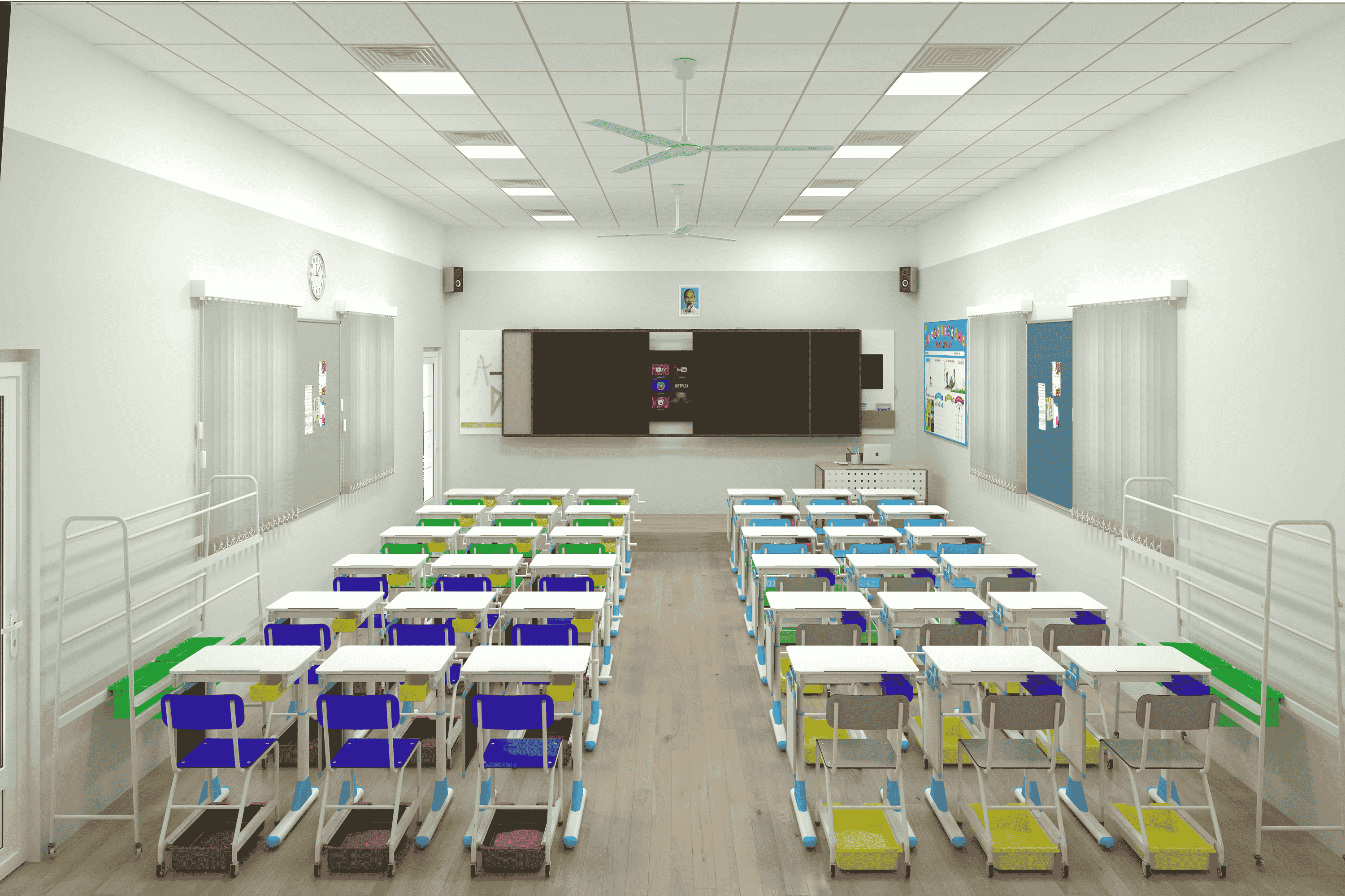 Mẫu bàn ghế đẹp dành cho tiểu học