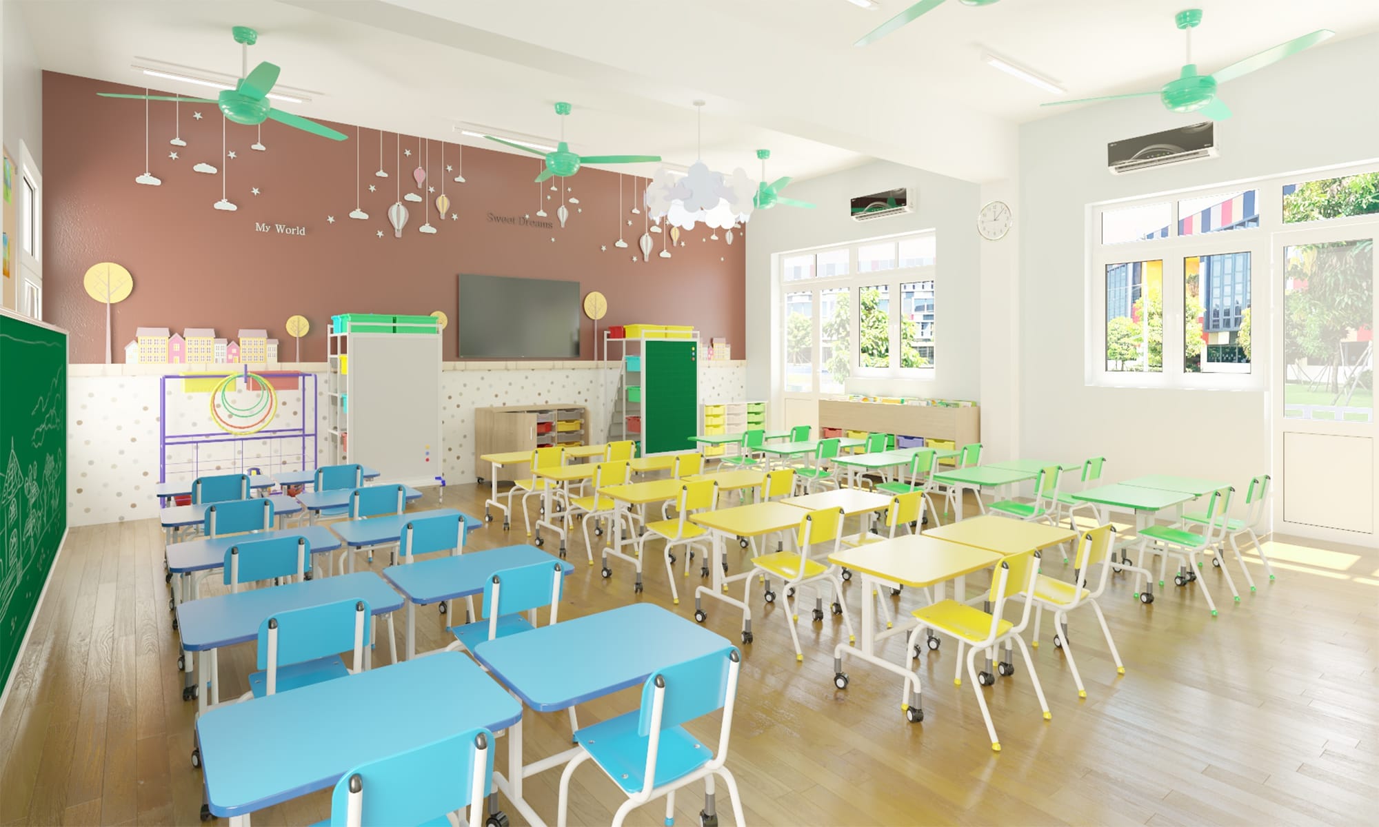 Bàn học mầm non